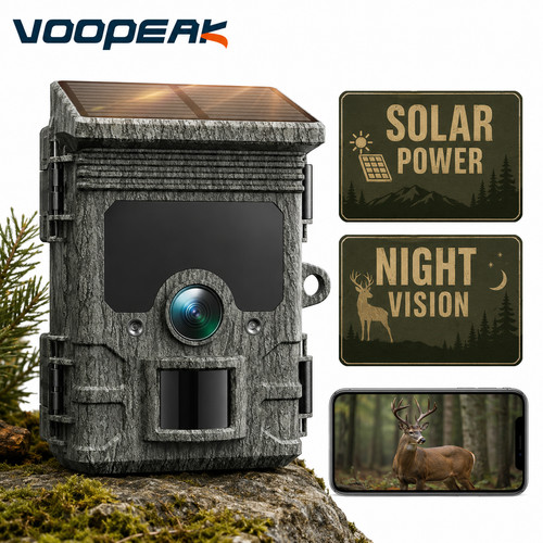 Solar wildlife trail camera - solar,