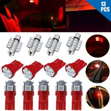 13pcs Red LED Lights Interior