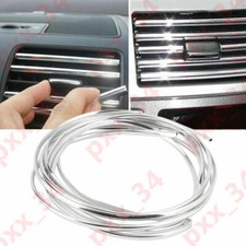 Air Vents CAR Door Styling U Shaped Chrome Self Adhesive Detailing Trim Edge