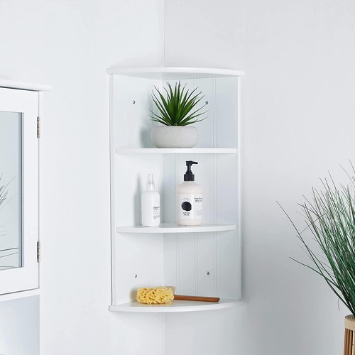 Tier corner shelf wooden - corner,