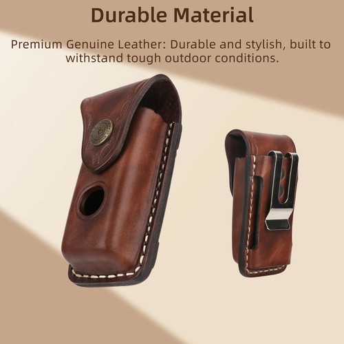 Tourbon leather knife sheath - leather,