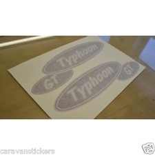 ELDDIS Typhoon GT - (STYLE 2) - Caravan Oval Sticker Decal Graphic
