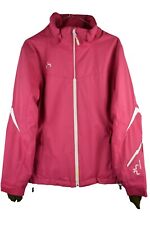 POWDERHORN Pink Ski Jacket size M Womens Full Zip Winter Snow Sports Warm