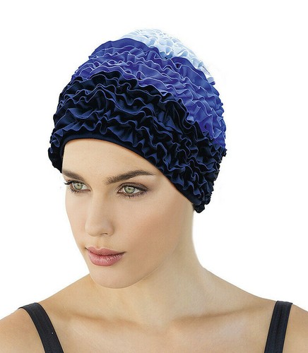 Ladies fashy frill bathing - ladies, cap