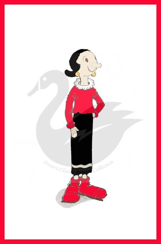 Vintage olive oyl - olive, 18"