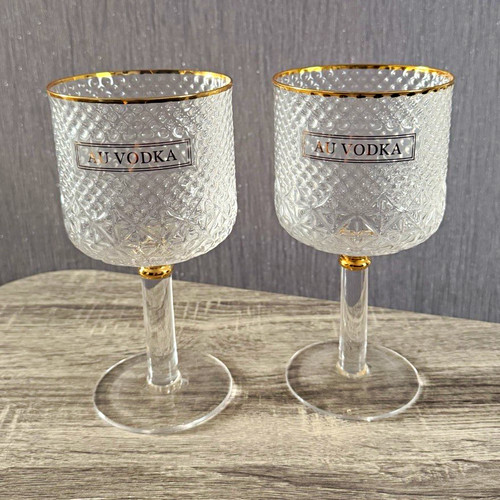 Vodka clear gold rim - vodka,