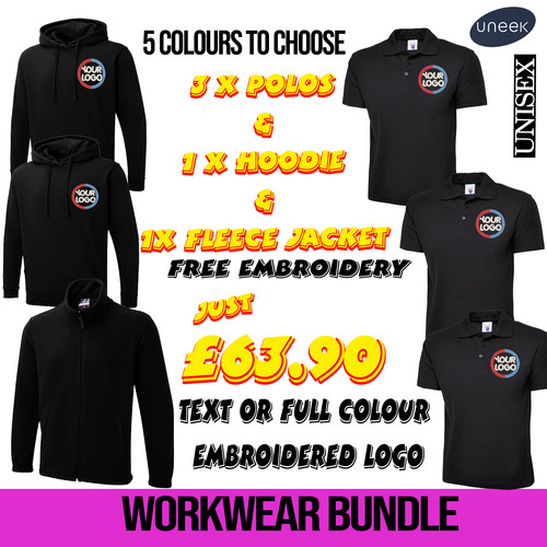 Embroidered workwear bundle - embroidered,