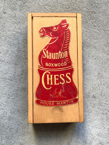Vintage staunton boxwood chess - staunton,