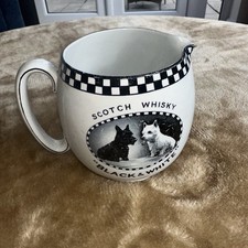 C1920s-30s VINTAGE BLACK&WHITE” SCOTCH WHISKY ADV WATER JUG