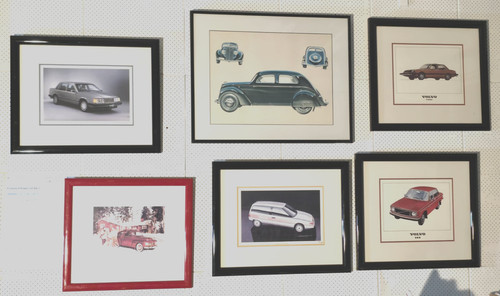 Vintage volvo framed - 6,