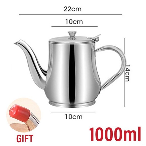 Stainless steel metal - stainless, teapot