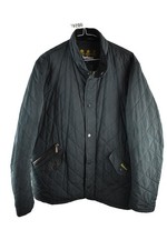 BARBOUR Black Chelsea Sportsquilt Black Jacket size L Mens Full Zip Casual