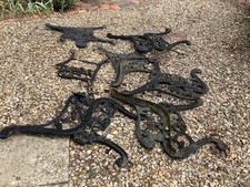8 Metal Bench End Arms reclaimed (4 pairs)