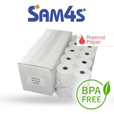 20 Till Rolls For Sam4S ER-900 / ER-920 / ER-940 Thermal 57x57mm Till Rolls (D4)