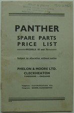 Panther Motorcycle Models 65 &