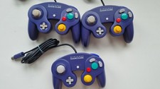 1x Official Nintendo Gamecube Controller Purple Tested & Working