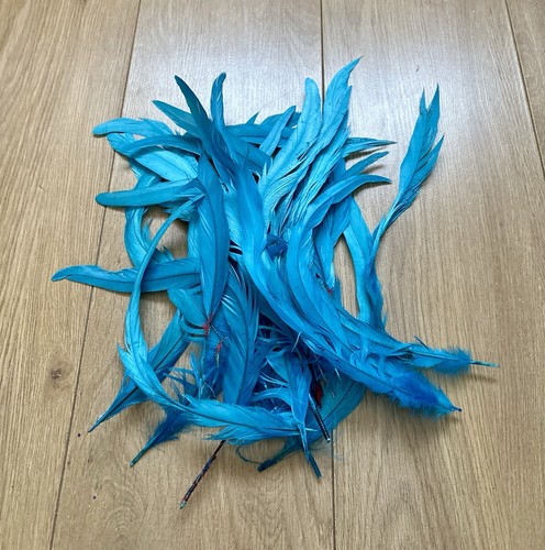 10x blue coque - blue, marabou
