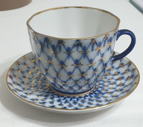 Lomonosov cobalt net teacup - net,