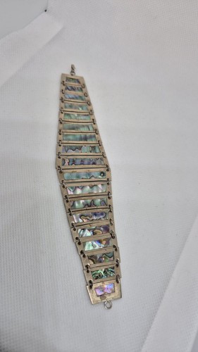 Vintage mexico alpaca abalone - mexico,