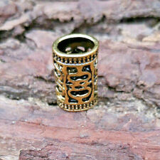 5mm Golden Metal Dread Bead