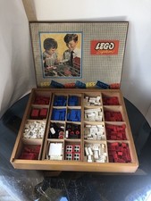 1959 Lego Systems Wooden Storage / Lego Set 