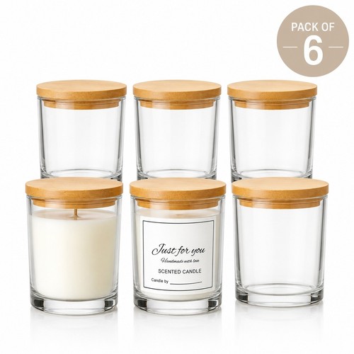 7oz luxury glass candle jars - glass,