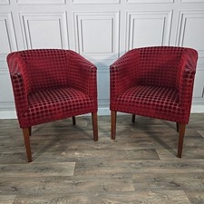 Vintage Tub Armchairs - Pair
