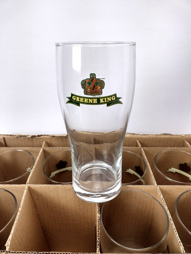 Green king ipa beer glasses - green,
