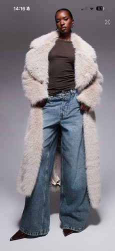 Faux fur maxi oversized - fur,
