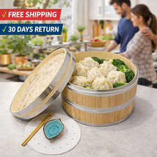 2-Tier Bamboo Steamer 21CM