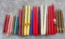 Job Lot  24 x Candles Assorted Colours and Sizes In Unused Condition
