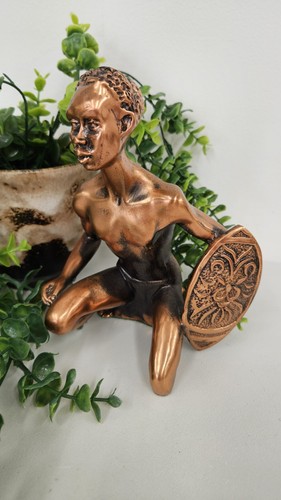 Vintage retro african warrior - retro,