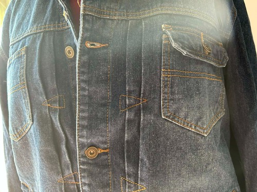 Blue denim jacket unisex - jacket,
