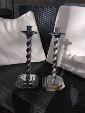 LARGE ART DECO Chrome BARLEY
