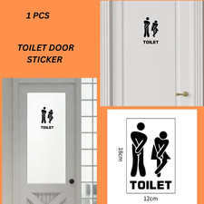 Toilet door sticker man - door, man/women