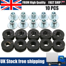 Motorcycle Rubber Grommets Bolt Fit Honda Yamaha Suzuki Kawasaki Fairing 10Pcs