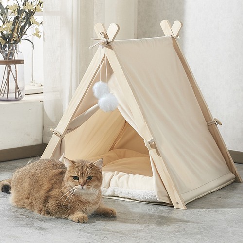 Folding pets teepee - teepee, cat