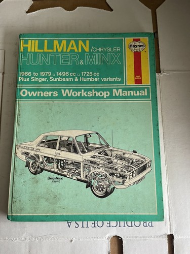 Haynes workshop manual hillman - manual,