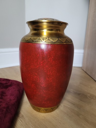 Athens sienna red - red, gold
