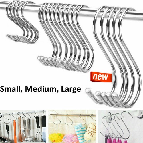 10pcs stainless steel hooks - stainless, s