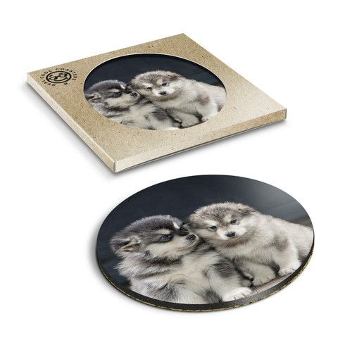 Boxed round coasters - boxed,