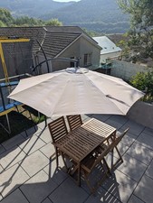 2.9M Cantilever Parasol Patio Garden Banana Umbrella Hanging