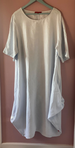 Vetono ice blue linen loose - blue,