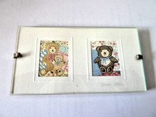 AN ORIGINAL SHARON JERVIS WATER COLOUR MINATURE SIGNED MADE IN ENGLAND