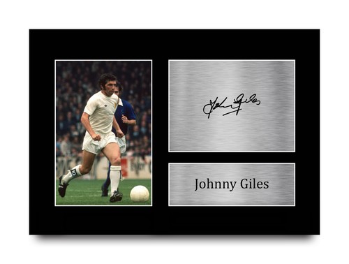 Johnny giles signed leeds - signed,
