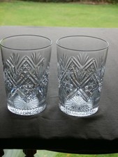 2 x  TUDOR Crystal 4" Tall