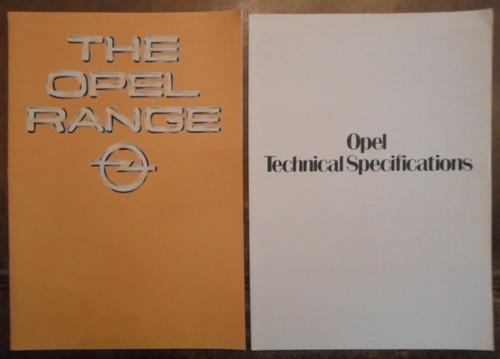 Opel range orig 1981 mkt - range,
