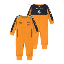 F1 Mclaren Star Driver Lando Norris 4 Baby Driver Romper Suit NEW FAB