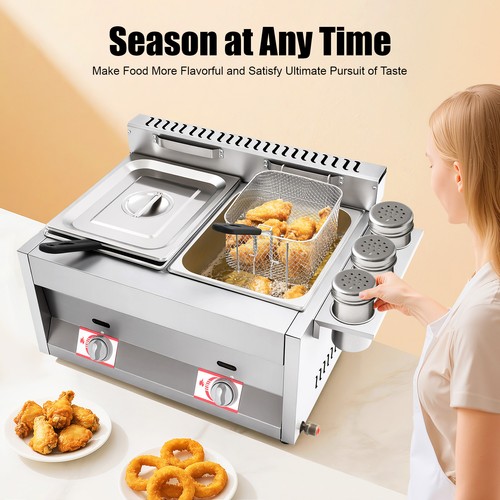 Countertop gas deep fryer - countertop,