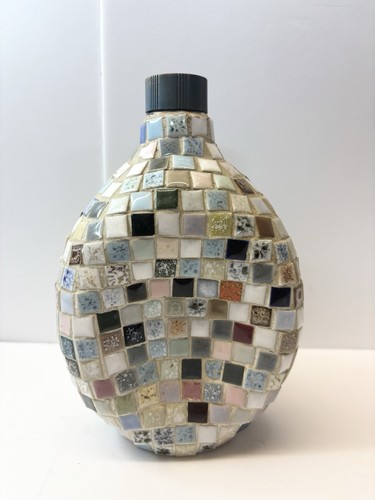 Mosaic glass tile bottle vase - mosaic,